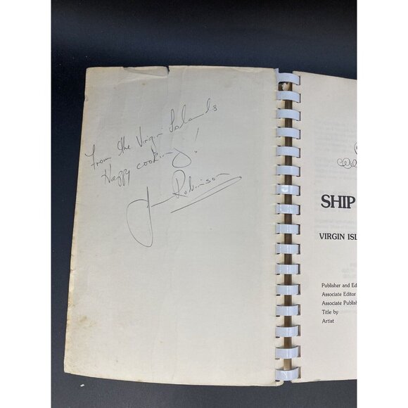 SHIP TO SHORE Virgin Islands Charter Yacht Recipes Vintage Cookbook 1984 SIGNED - Picture 8 of 16